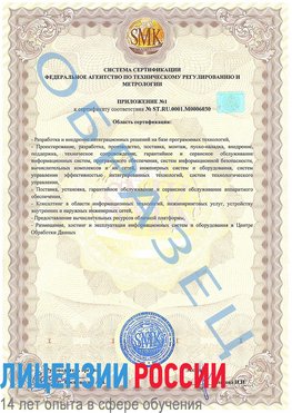 Образец сертификата соответствия (приложение) Тарасовский Сертификат ISO 27001